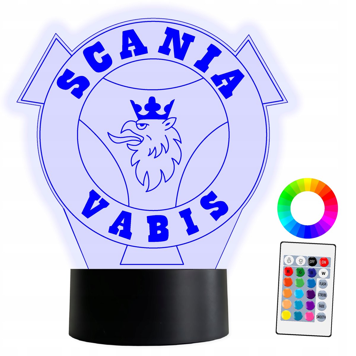 XL Lampka LED 3D 16k Ciężarówka Scania Tir + Pilot