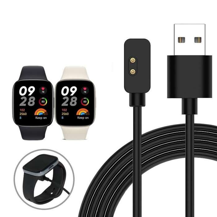 ładowarka kabel do Xiaomi Redmi Watch 3 / 3 Active / 2 Lite / Mi band 7 PRO czarna