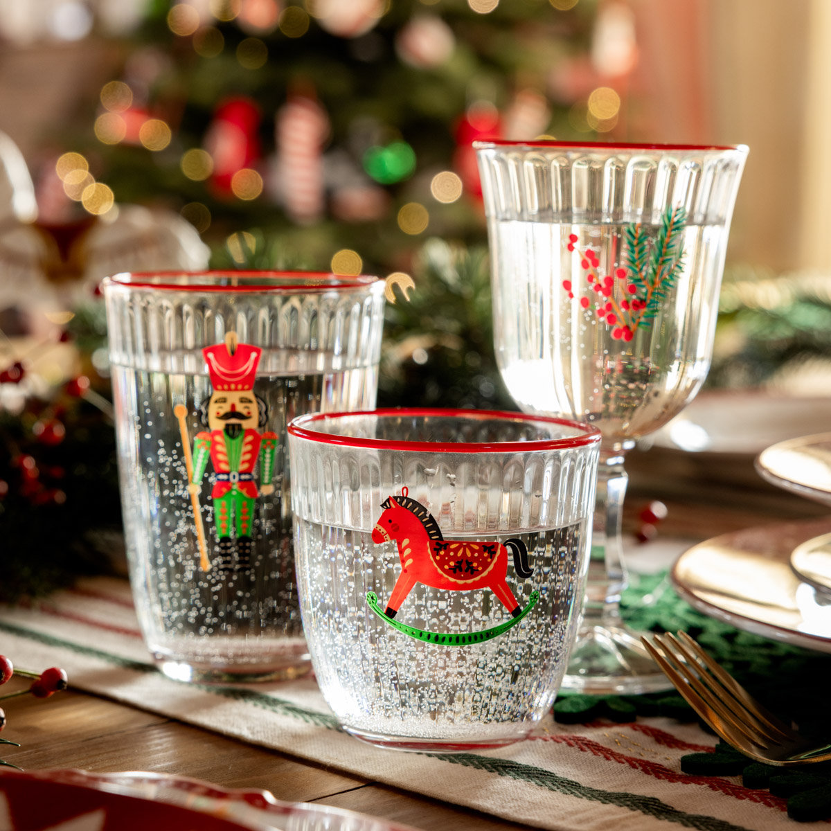 Szklanka świąteczna RANTI z dziadkiem do orzechów  0,38 l