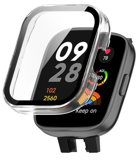 Etui + szkło 2W1 do Xiaomi Redmi Watch 3 Active przezroczyste