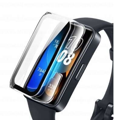 Etui + szkło 2W1 do Huawei Band 8 przezroczyste