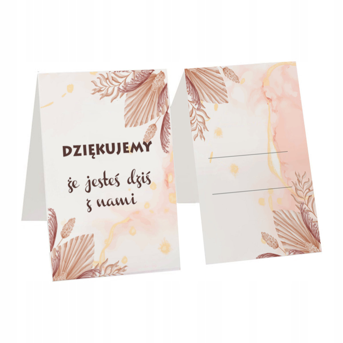 WIZYTÓWKI WINIETKI NA STÓŁ WESELE ŚLUB BOHO WZ3 Y7