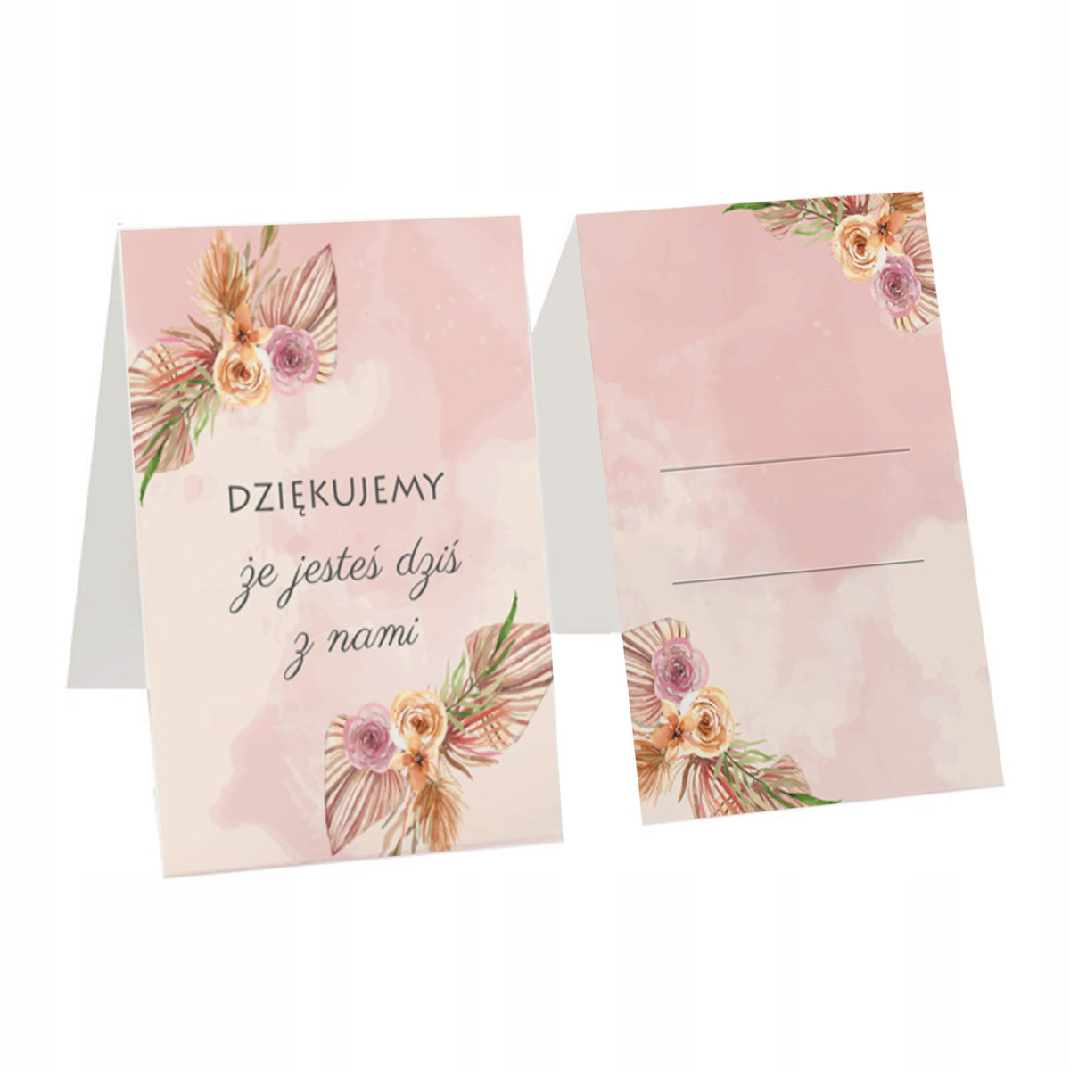 WIZYTÓWKI WINIETKI NA STÓŁ WESELE ŚLUB BOHO WZ1 Y7