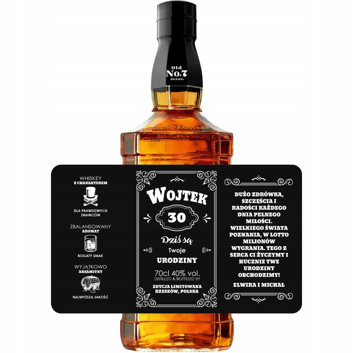 Etykieta Whisky Na Urodziny 1L Prezent Z2