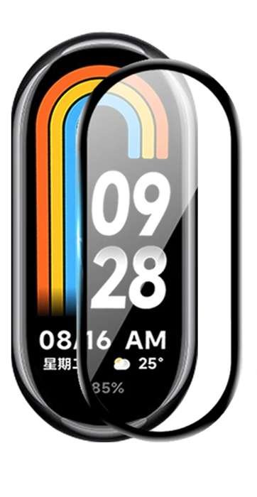 Szkło Hybrydowe FULL GLUE 5D do Xiaomi Mi Band 8 czarny