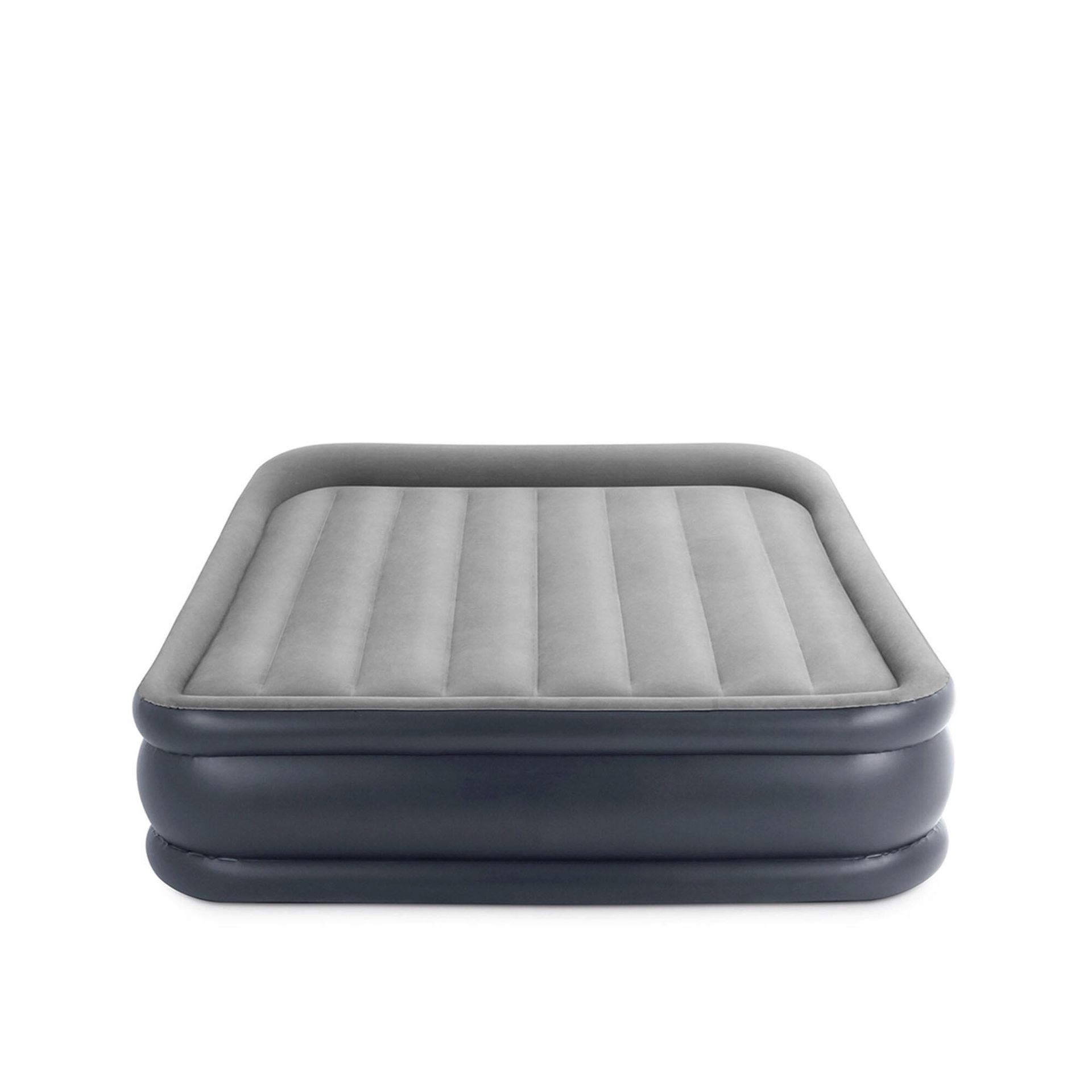 Materac dmuchany welurowy dwuosobowy z pompką Intex 64136ND
