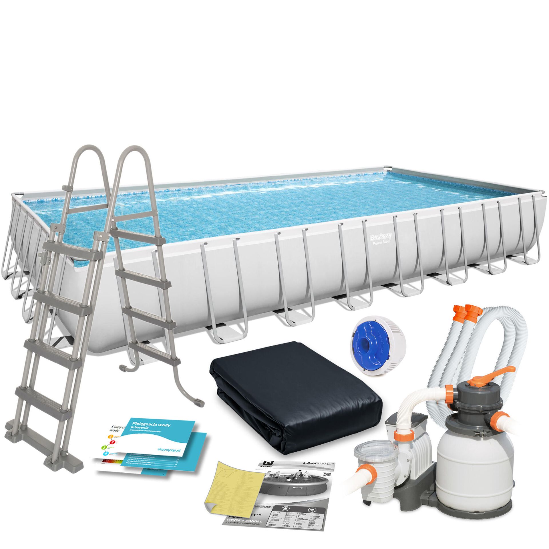 Bestway Basen Stelażowy 31FT 956x488x132cm POWERSteel Pompa Piaskowa 56623