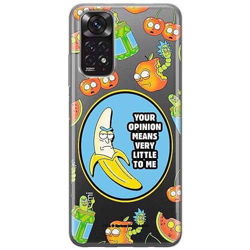 ERT GROUP etui na telefon Xiaomi REDMI NOTE 11 4G/ 11S 4G, case oryginalny i oficjalnie licencjonowany przez Rick and Morty, wzór Rick & Morty 009, plecki z TPU częściowo przeźroczyste