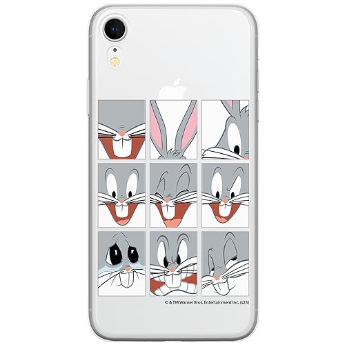 ERT GROUP etui na telefon Iphone XR, case oryginalny i oficjalnie licencjonowany przez Looney Tunes, wzór Bugs 015, optymalnie dopasowane, plecki z TPU częściowo przeźroczyste