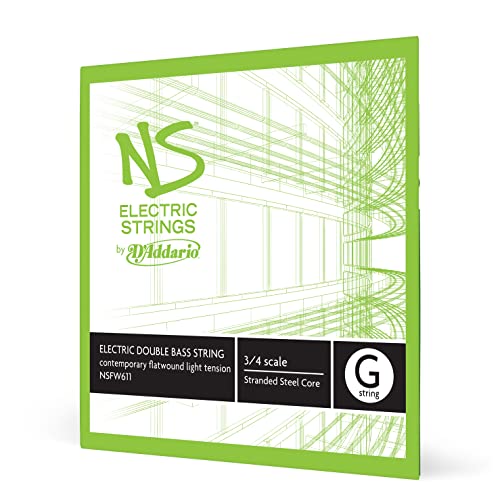 D'Addario NS elektryczny 3/4 średnie napięcie pojedynczy G sznur do współczesnego basu