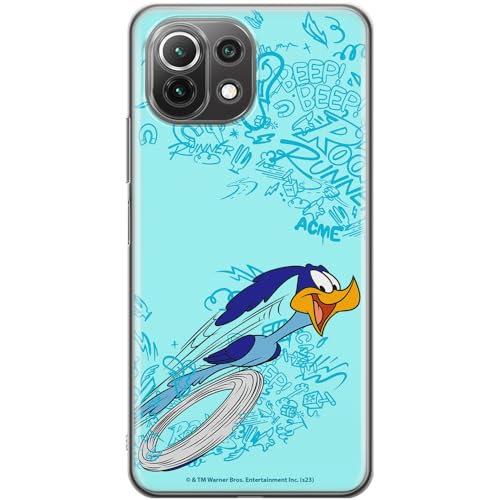 ERT GROUP etui na telefon Xiaomi 11 LITE 4G / 11 LITE 5G, case oryginalny i oficjalnie licencjonowany przez Looney Tunes, wzór Roadrunner 004, optymalnie dopasowane, plecki z TPU