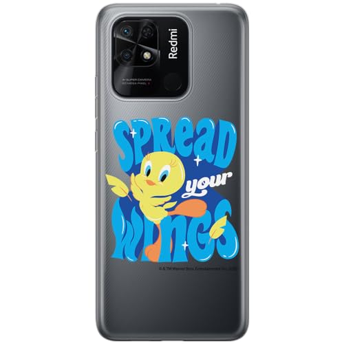 ERT GROUP etui na telefon Xiaomi REDMI 10C, case oryginalny i oficjalnie licencjonowany przez Looney Tunes, wzór Tweety 014, optymalnie dopasowane, plecki z TPU częściowo przeźroczyste