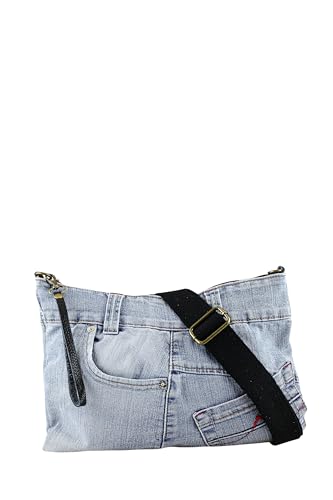 collezione alessandro Torba na ramię ReJeans uszyta z dżinsów 32 cm x 24 cm x 3 cm, niebieski, jeden rozmiar
