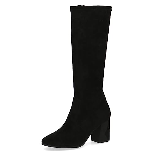 Caprice Damskie 9-25526-41 sznurowane botki na obcasie, czarne, 36 EU, czarny, 36 EU