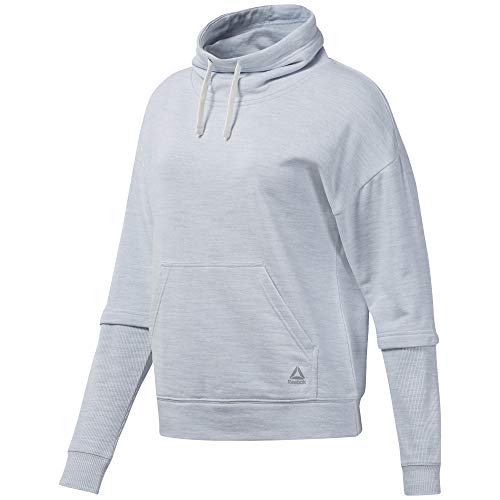 Reebok Te Marble Cowl Neck bluza damska biały biały X-S