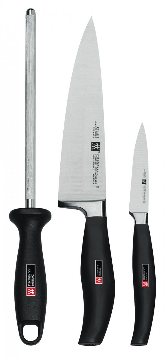 Zwilling Five star zestaw 2 noży + ostrzałka