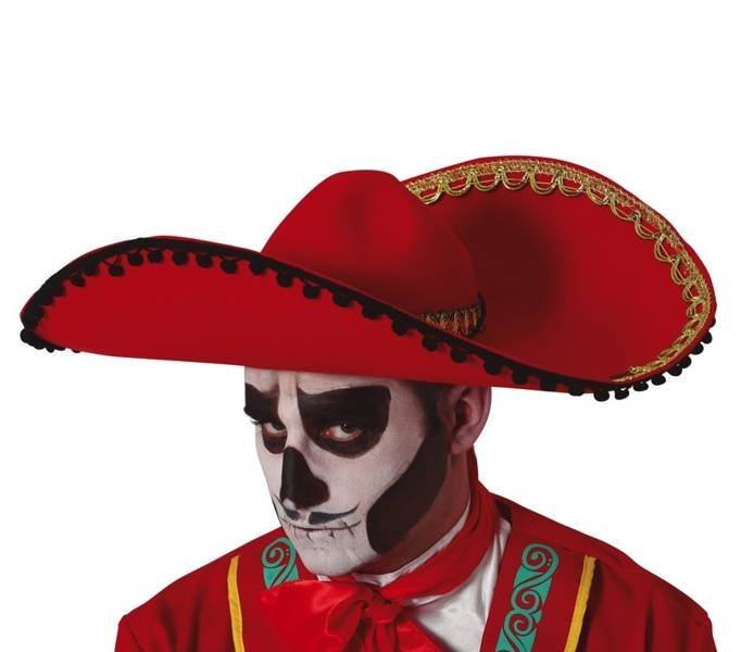 Sombrero Czerwone Filc