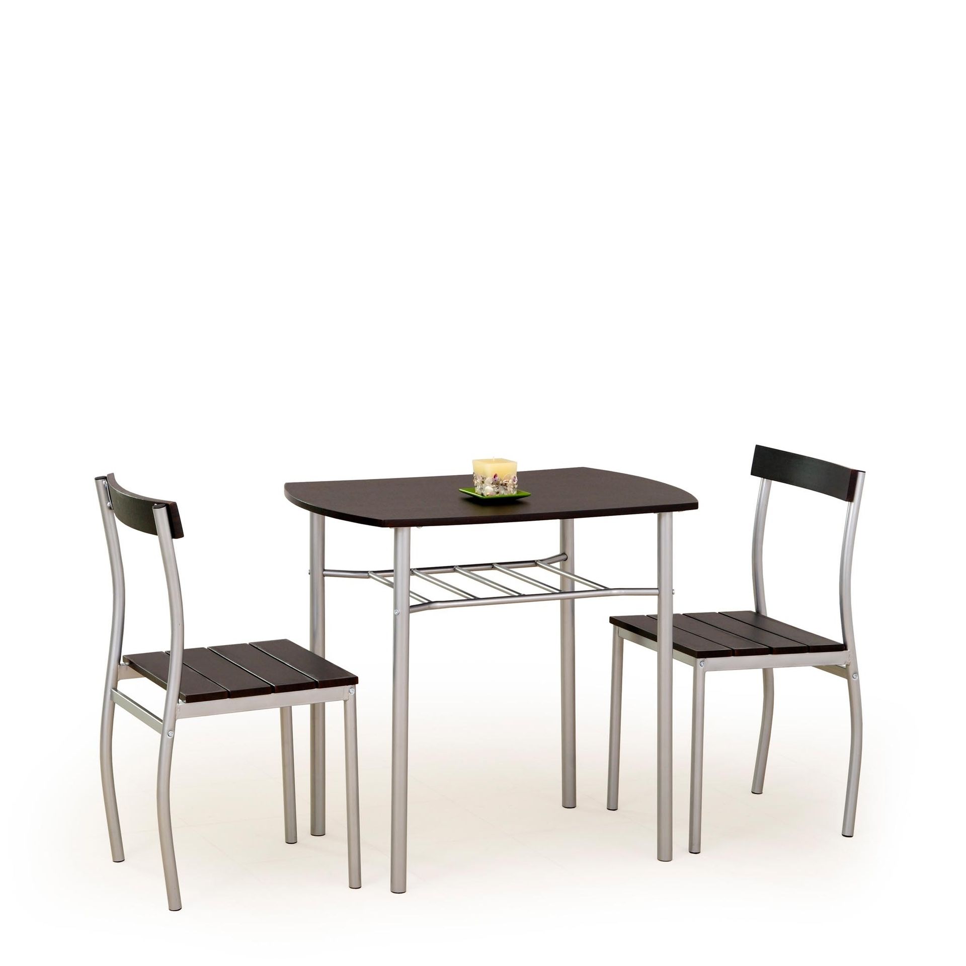 Halmar Zestaw Stół i 2 Krzesła Lance Wenge