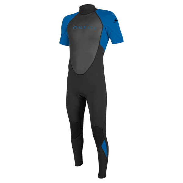 Pianka O'NEILL Dziecięca REACTOR-2 2MM BACK ZIP S/S SPRING Blk/Ocean 2023-8 (133-141 cm)