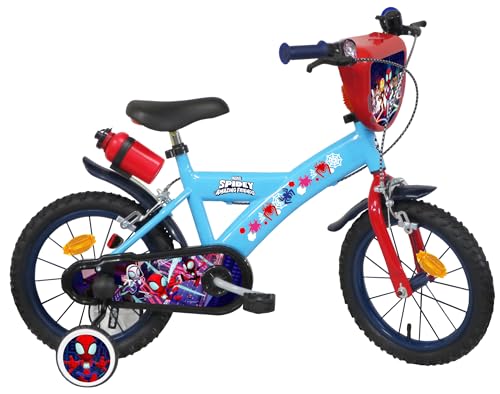 'A.T.L.A.S. Rower dziecięcy chłopięcy 14'''' Spidey i jego ekstrawaganccy przyjaciele, niebieski, 14 cali'
