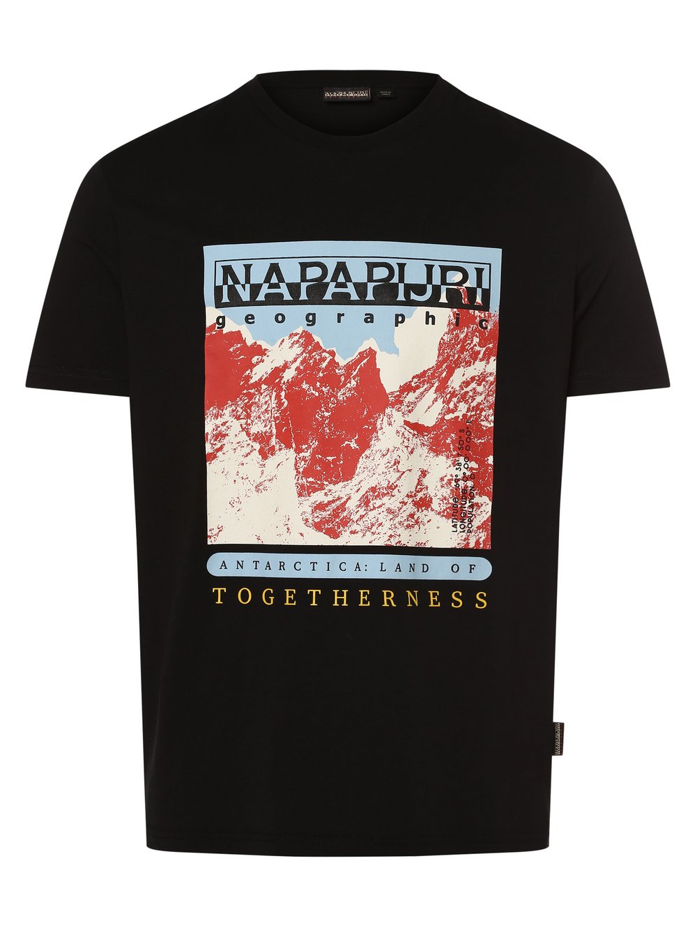 Napapijri - T-shirt męski  S-Forsteri, czarny