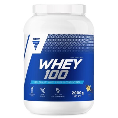 Odżywka białkowa TREC NUTRITION Whey 100 Waniliowy (2000 g) | Bezpłatny transport