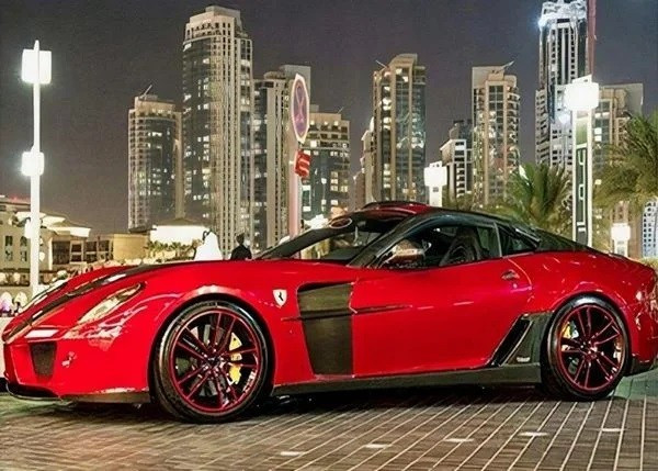 Haft diamentowy - diamentowa mozaika - Czerwone auto Norimpex