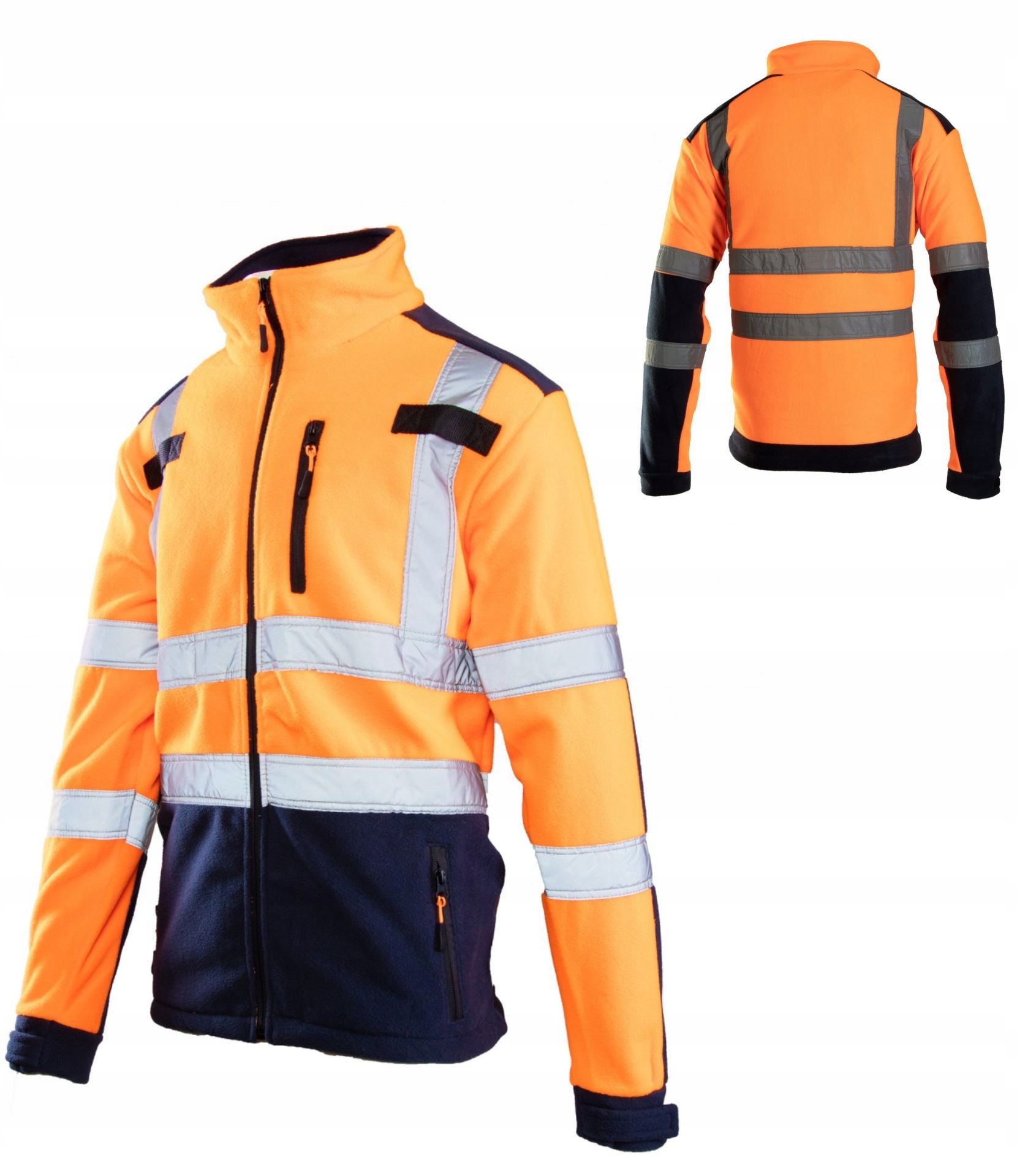 Polar roboczy mocna bluza polarowa z odblaskami