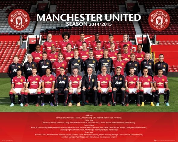 Manchester United Zdjęcie Drużynowe 14/15 - plakat 50x40 cm