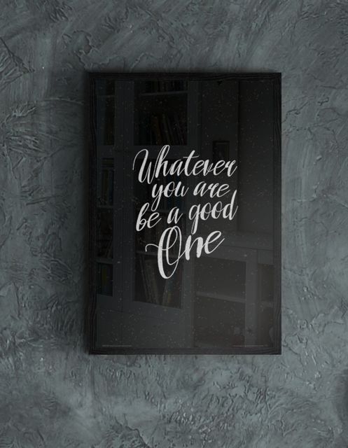 Nice wall Whatever you are be a good one - plakat A3 29,7x42 PAA3324