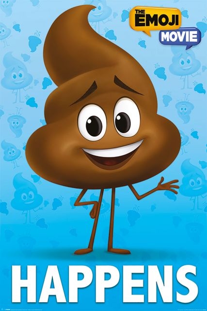 Pyramid Posters The Emoji Movie Poop Happens - plakat filmowy 61x91,5 PP34193