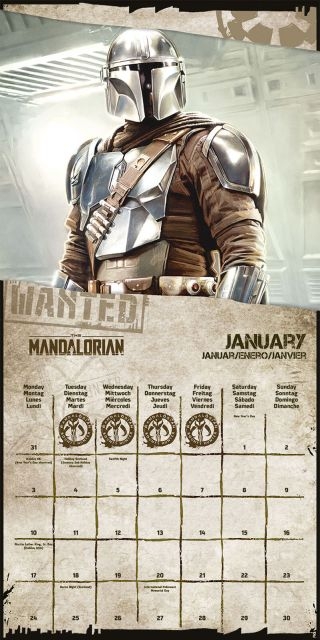Star Wars The Mandalorian - kalendarz 2022