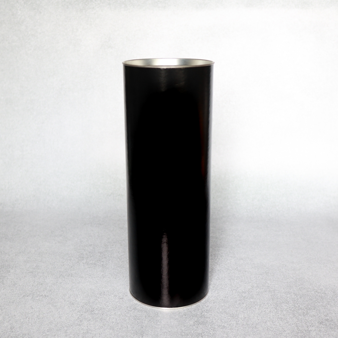 Tuba prezentowa elegancka, czarna, błyszcząca 34x12 cm