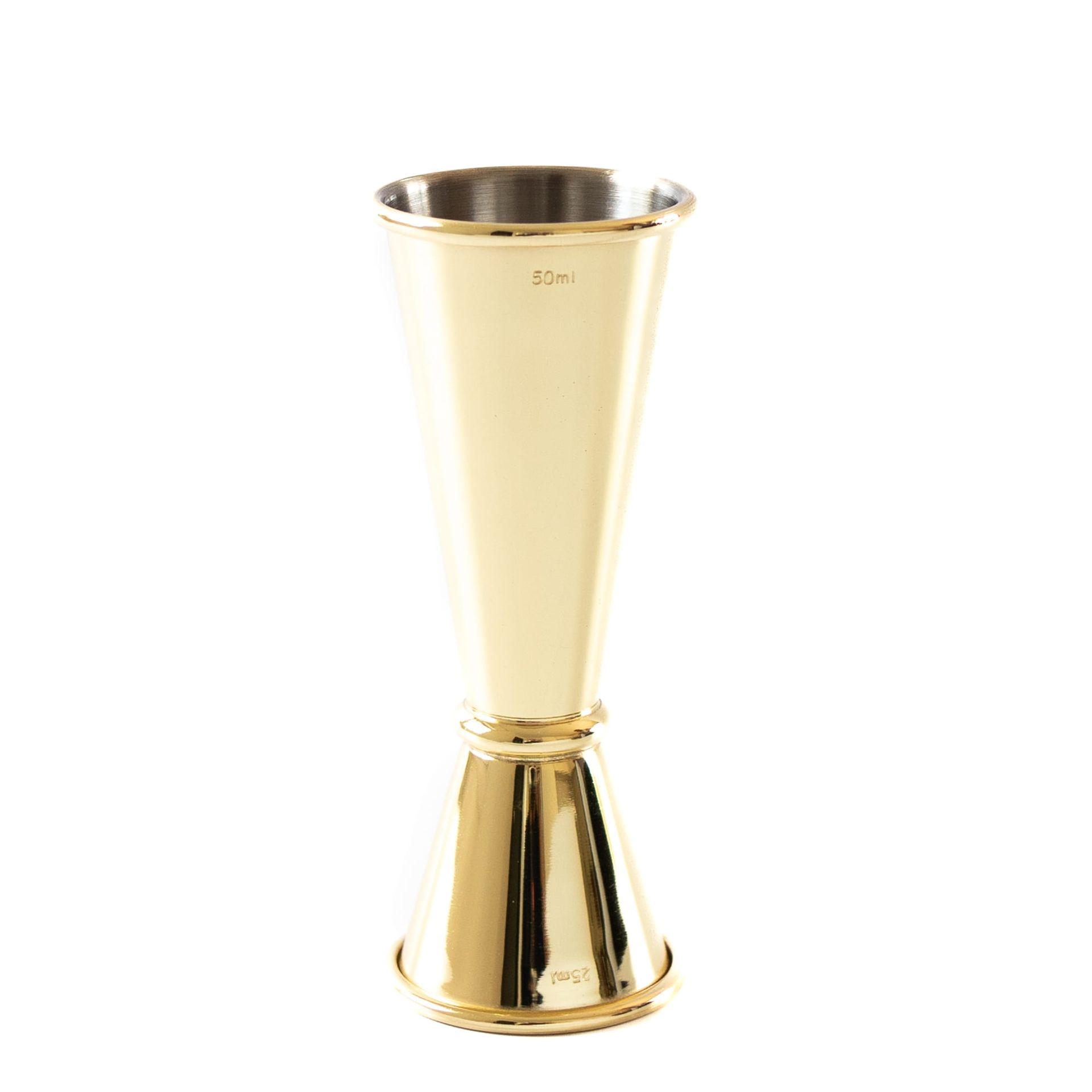 Miarka barmańska, jigger Gold 50-25 ml na prezent