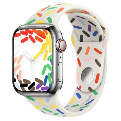Pasek wymienny Apple 41mm Pride Edition sportovní - M/L (MUQ23ZM/A)