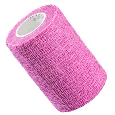 Vitammy Autoband kolor różowy 7,5cm x 450cm Elastyczny bandaż kohezyjny samoprzylepny
