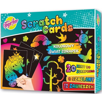 Stnux Zestaw Scratch Cards kolorowy świat zdrapek STN7021 -