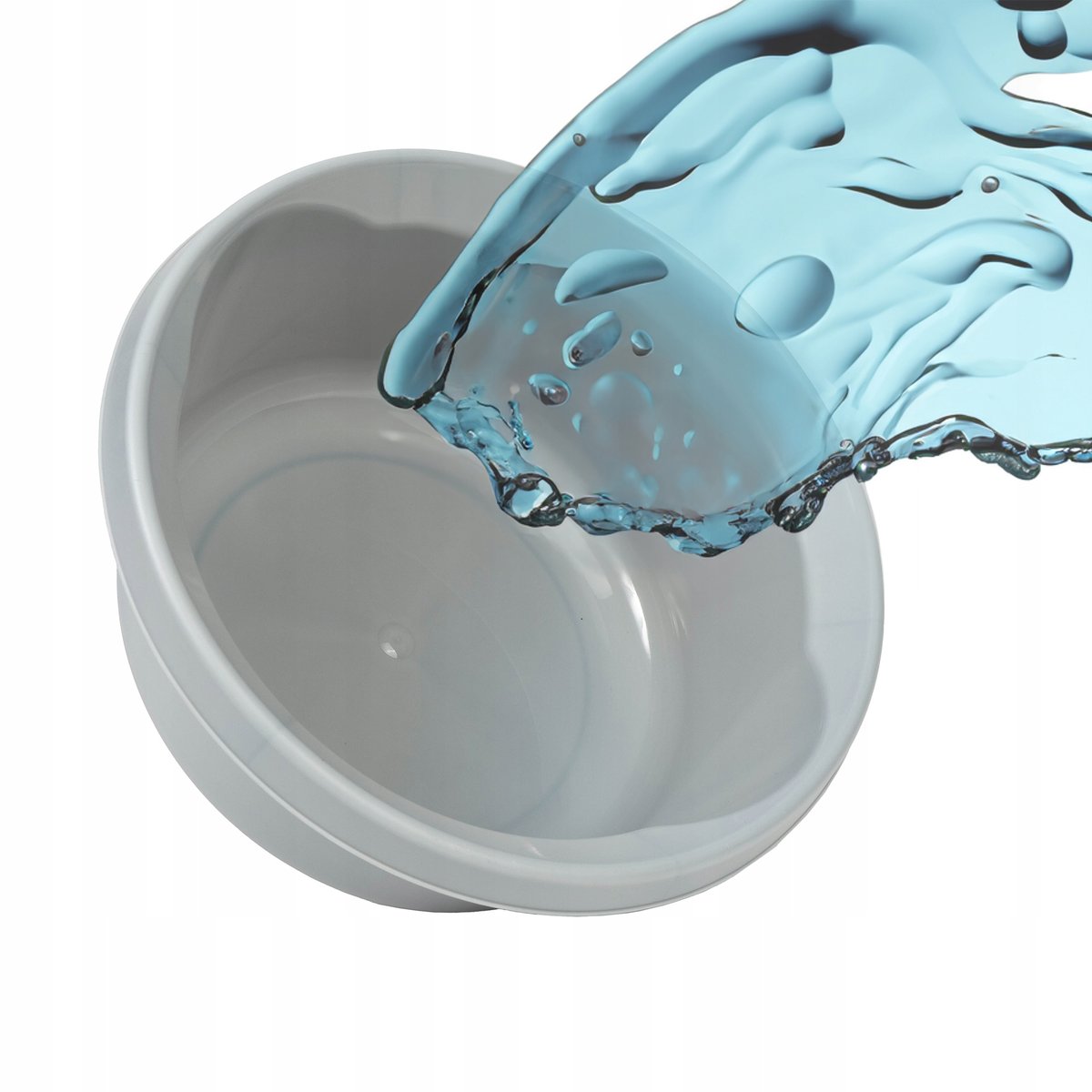 KADAX Miska Plastikowa 6L Miednica Okrągła Szara