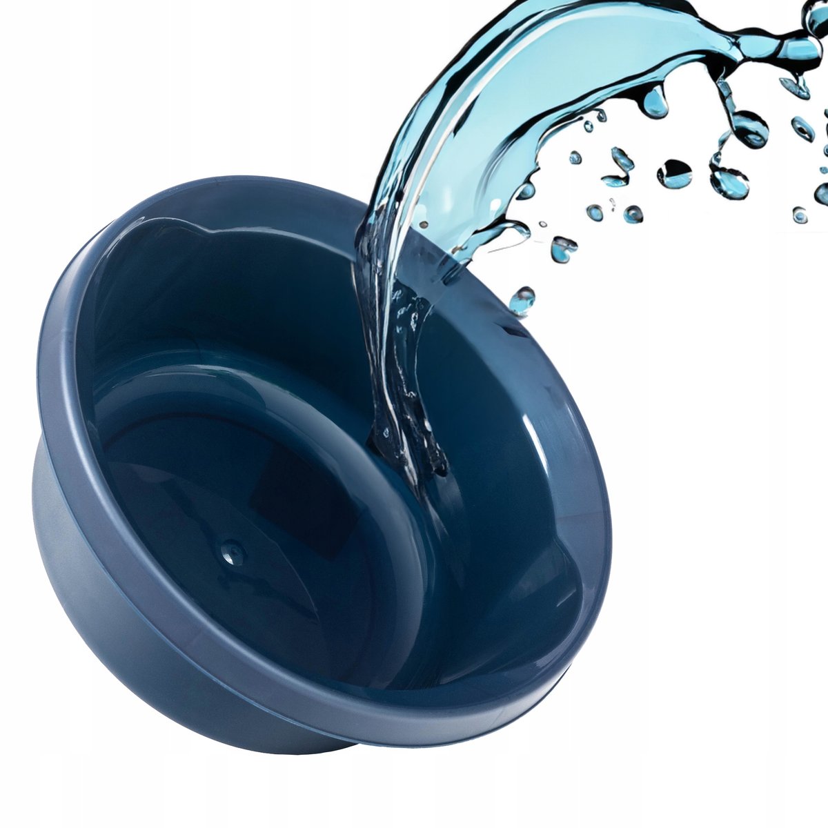 KADAX Miska Plastikowa 2L Miednica Okrągła Granat