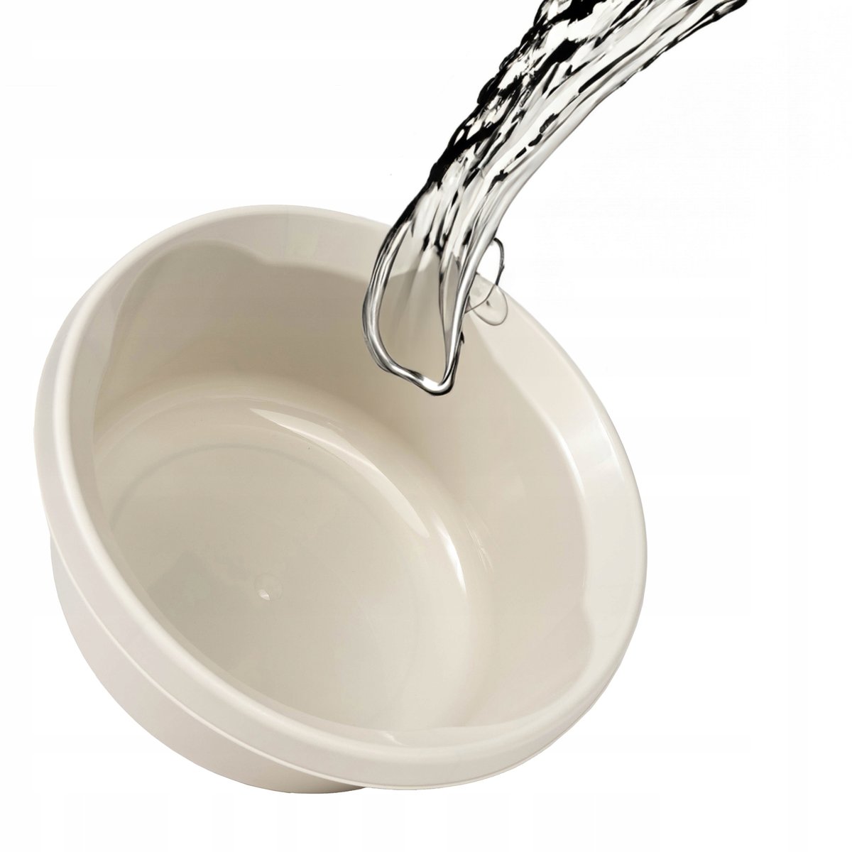 KADAX Miska Plastikowa 6L Miednica Okrągła Biała