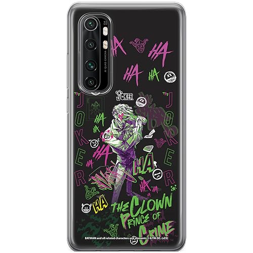 ERT GROUP etui na telefon Xiaomi MI NOTE 10 Lite, case oryginalny i oficjalnie licencjonowany przez DC, wzór Joker 027, optymalnie dopasowane, plecki z TPU