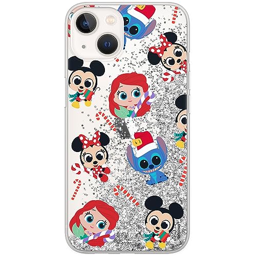 ERT GROUP etui na telefon Apple Iphone 13 MINI, case oryginalny i oficjalnie licencjonowany przez Disney, wzór Disney Friends 002, optymalnie dopasowane, z efektem płynnego brokatu