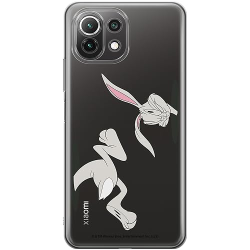 ERT GROUP etui na telefon Xiaomi 11 LITE 4G / 11 LITE 5G, case oryginalny i oficjalnie licencjonowany przez Looney Tunes, wzór Bugs 016, optymalnie dopasowane, plecki z TPU częściowo przeźroczyste