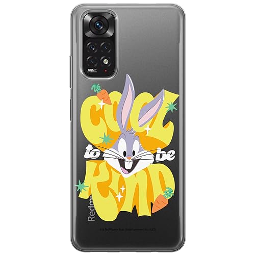ERT GROUP etui na telefon Xiaomi REDMI NOTE 11 4G/ 11S 4G, case oryginalny i oficjalnie licencjonowany przez Looney Tunes, wzór Bugs 014, plecki z TPU częściowo przeźroczyste