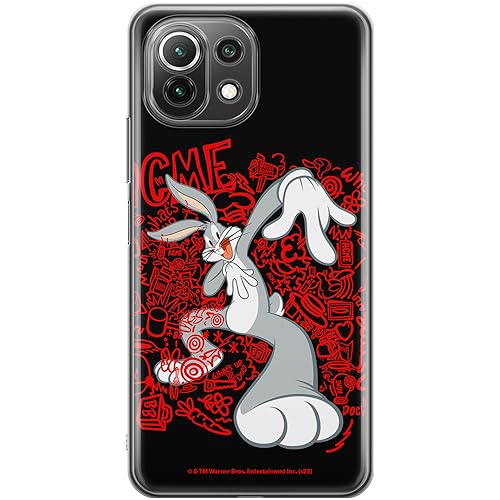 ERT GROUP etui na telefon Xiaomi 11 LITE 4G / 11 LITE 5G, case oryginalny i oficjalnie licencjonowany przez Looney Tunes, wzór Bugs 018, optymalnie dopasowane, plecki z TPU