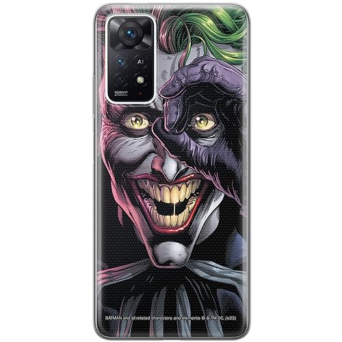 ERT GROUP etui na telefon Xiaomi REDMI NOTE 11 PRO 5G/ 11 PRO 4G, case oryginalny i oficjalnie licencjonowany przez DC, wzór Joker 024, optymalnie dopasowane, plecki z TPU
