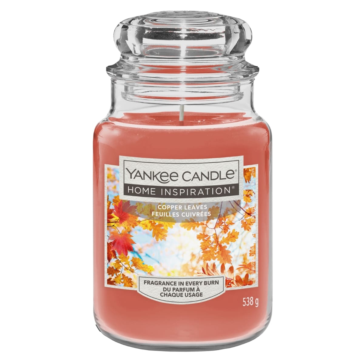 Yankee Candle Świeca Home Inspiration Copper Leaves duży słoik 538 g