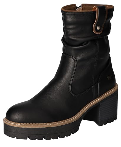 Mustang Damskie botki 1473-620, czarne, 41 EU, czarny, 41 EU