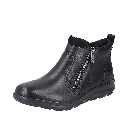 Rieker Damskie krótkie kozaki Z0060, czarny, 36 EU