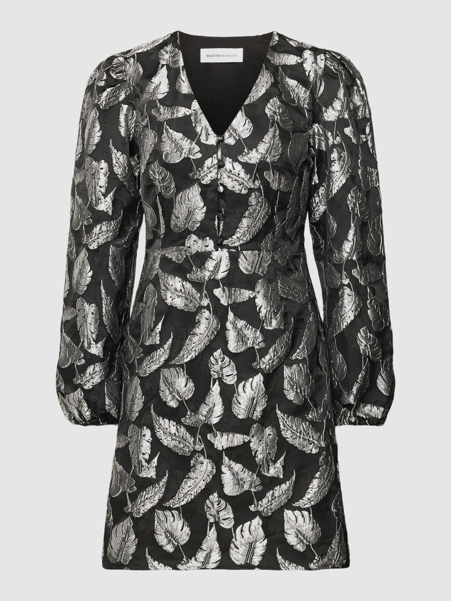 Sukienka mini ze wzorem na całej powierzchni model ‘PAULA’